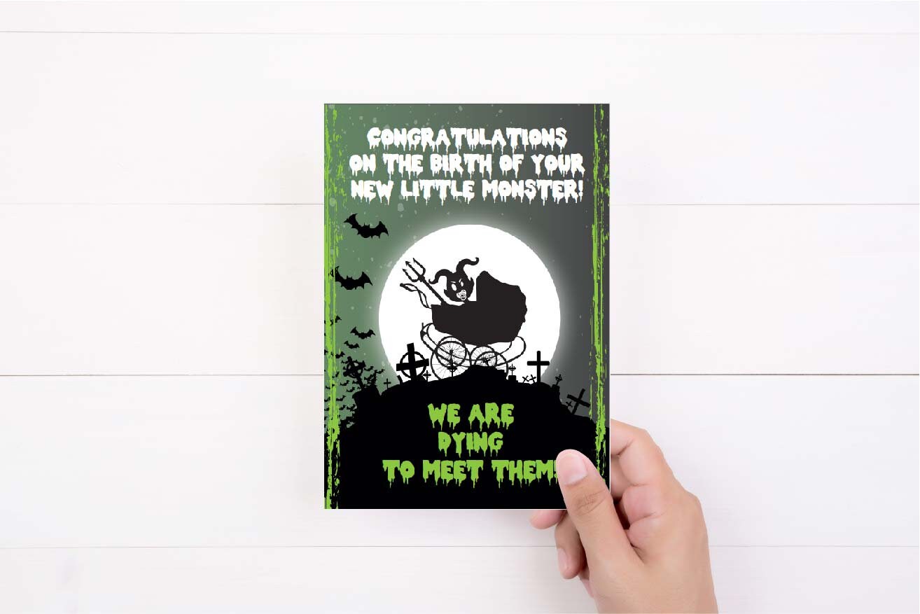 New Baby Greeting Card | Congratulations | Cheeky Card | Funny Card