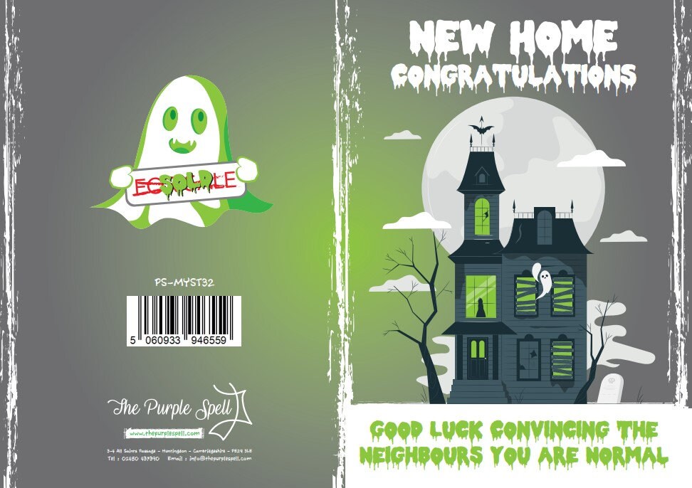 New Home Card | Congratulations | Cheeky Card | Funny Card