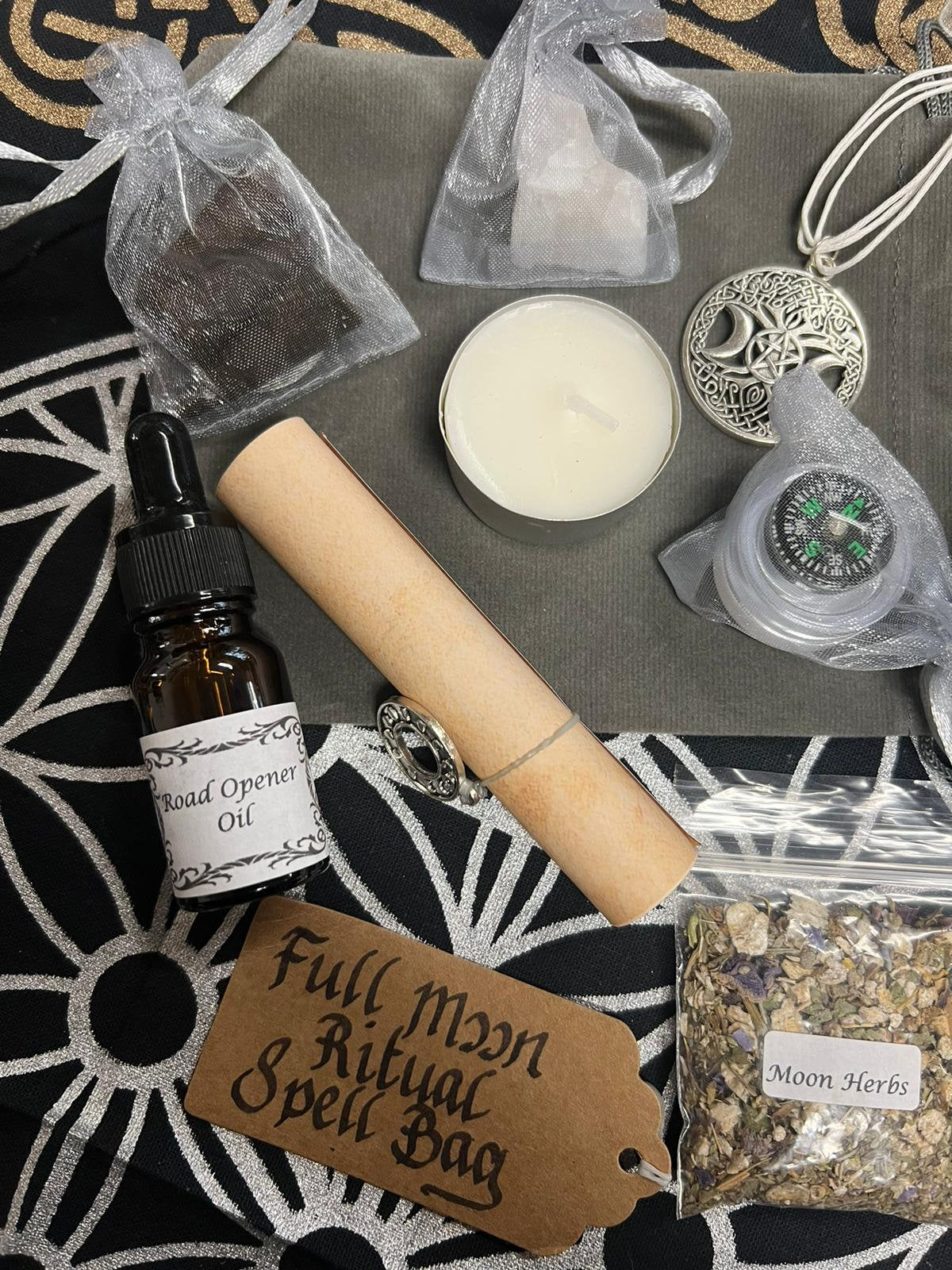 Full Moon Ritual Kit | Spell Kit | Altar Kit | Witchcraft | Spell Reagent