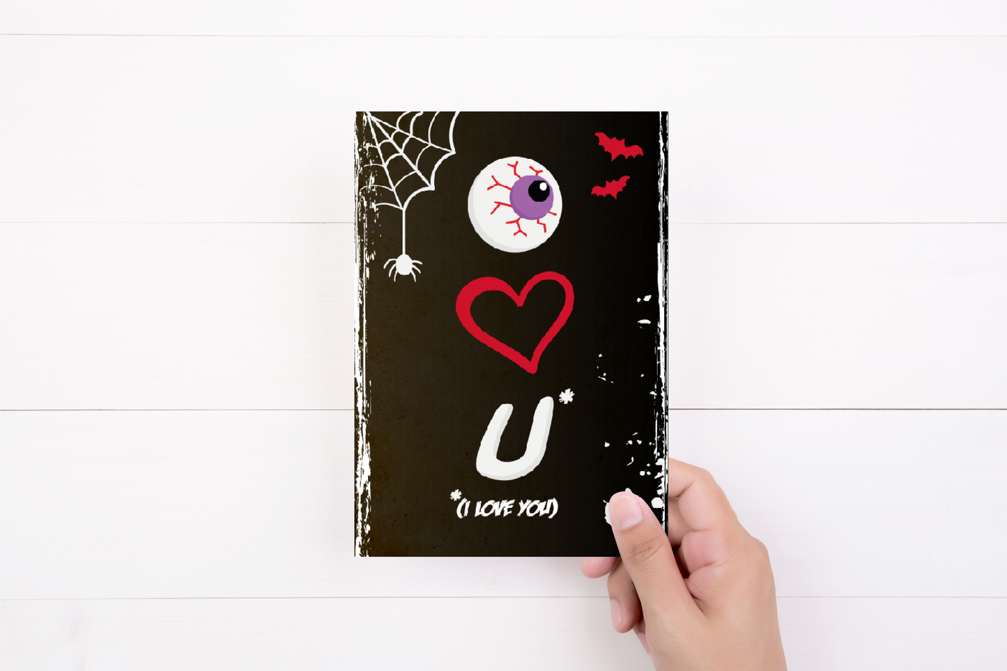 Valentines Card | I love you | Goth Theme Black | Cheeky Valentines