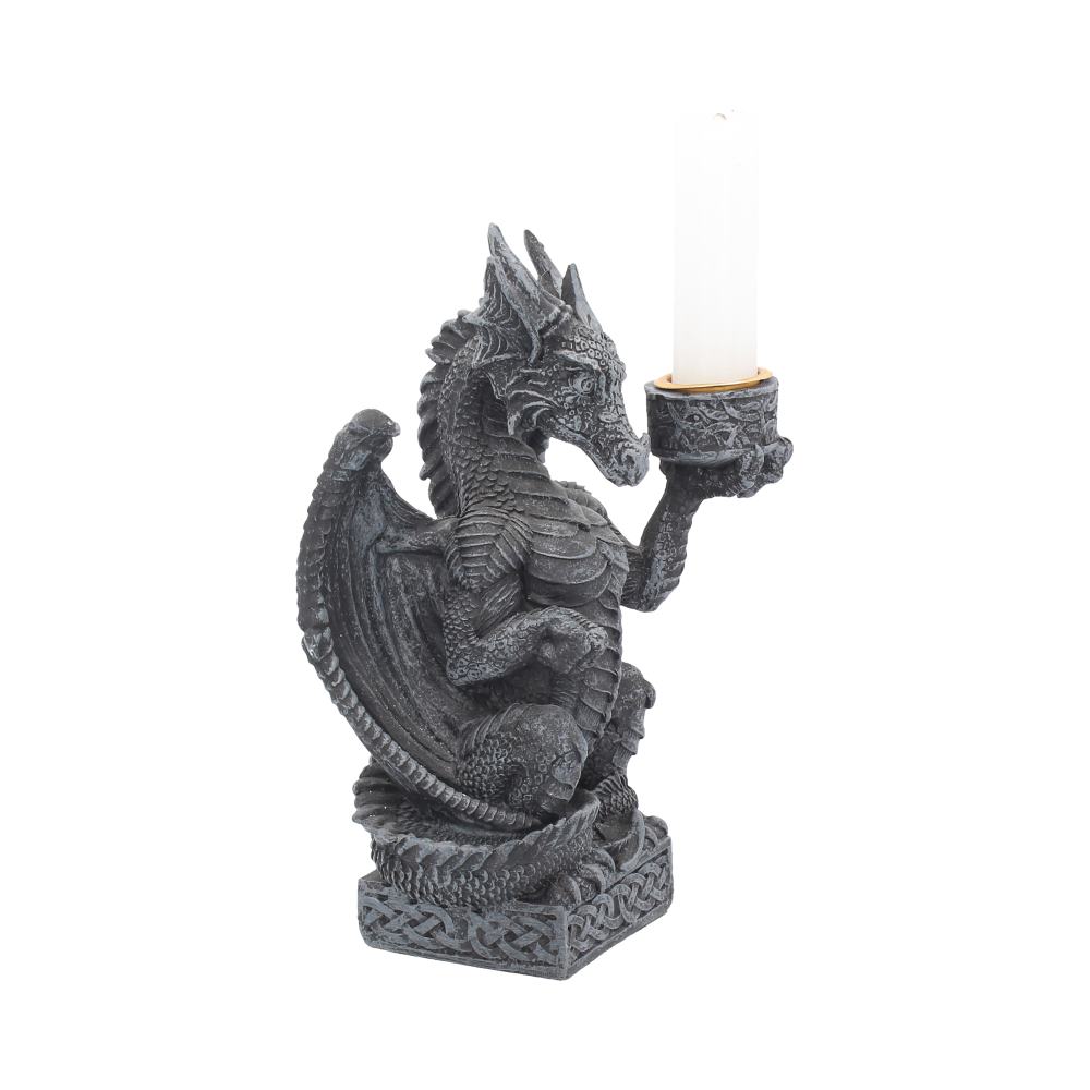 Light Keeper Dragon Candle Holder | 15cm | Goth Decoration | Cottagecore