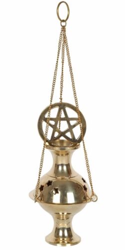 Pentagram Hanging Incense Burner | Cone Burner | Resin Burner | 27cm