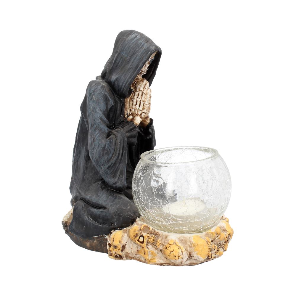 Reapers Prayer Candle Holder | 19.5cm | Tealight Candle Holder | Gothic Holder