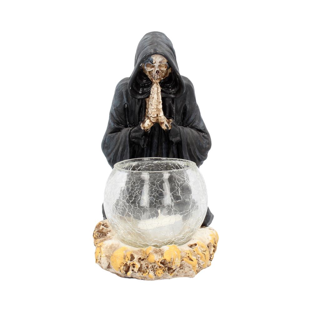 Reapers Prayer Candle Holder | 19.5cm | Tealight Candle Holder | Gothic Holder