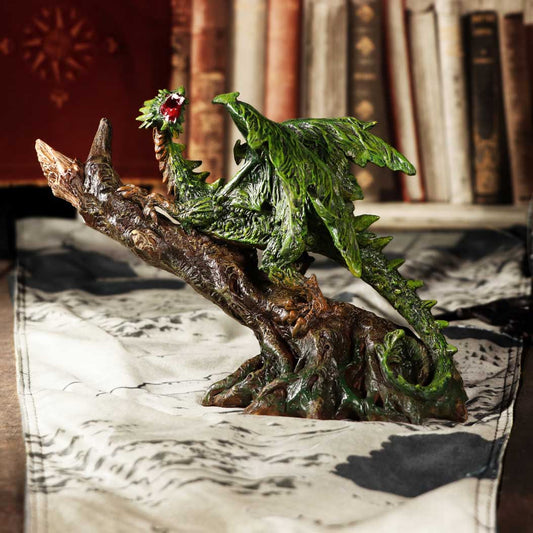 Forest Freedom Dragon | 26.8cm | Green Woodland Dragon Figurine | Dragoncore