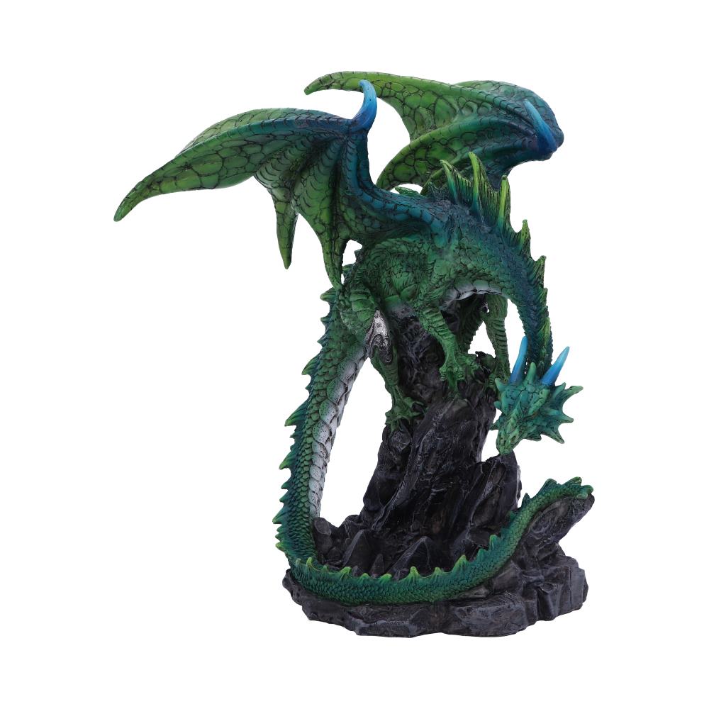 Clifftop Keeper | Dragon Figurine | Green Dragon | Fantasy Figurine | 21cm