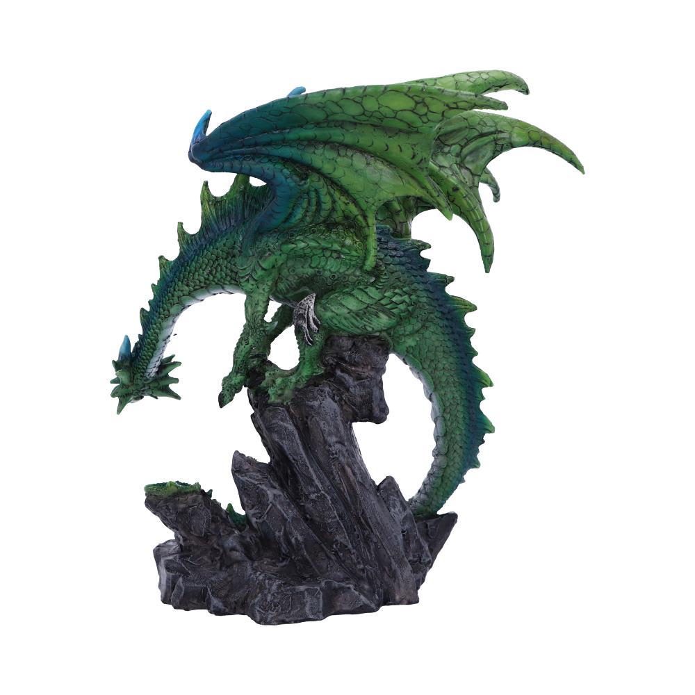 Clifftop Keeper | Dragon Figurine | Green Dragon | Fantasy Figurine | 21cm