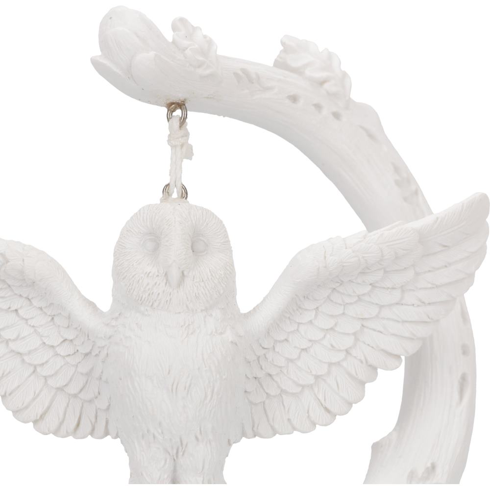 Flight White Owl Figurine | 13.5cm | Cottagecore