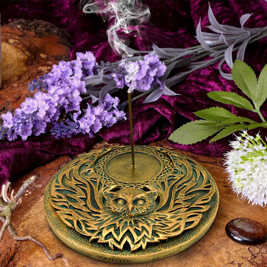 Wise Owl Incense Burner | 13.7cm | Incense Stick Burner | Cottagecore